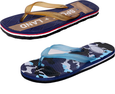 

IndiWeaves StepCare Slippers, Brown::blue
