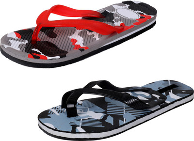 

IndiWeaves StepCare Slippers, Red::black