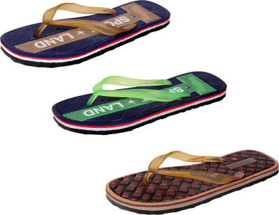 

IndiWeaves StepCare Slippers, Brown::green::brown