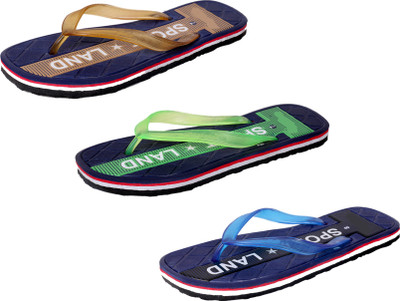 

IndiWeaves StepCare Slippers, Brown::green::blue