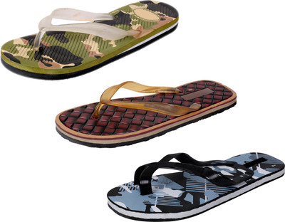 

IndiWeaves StepCare Slippers, Multicolor::brown::black