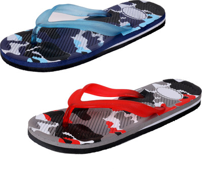 

Indistar StepCare Slippers, Blue::red
