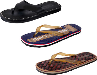 

IndiWeaves StepCare Slippers, Black::brown::brown