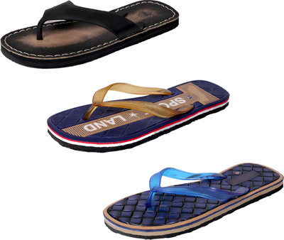 

IndiWeaves StepCare Slippers, Black::brown::blue