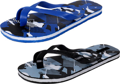 

IndiWeaves StepCare Slippers, Blue::black