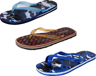 

IndiWeaves StepCare Slippers, Blue::brown::blue