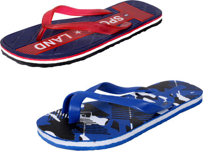 

IndiWeaves StepCare Slippers, Red::blue