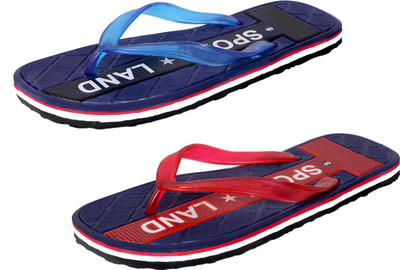 

IndiWeaves StepCare Slippers, Blue::red