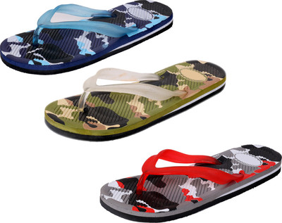 

Indistar StepCare Flip Flops, Blue::multicolor::red