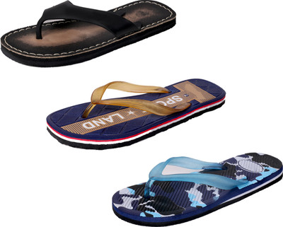 

IndiWeaves StepCare Slippers, Black::brown::blue