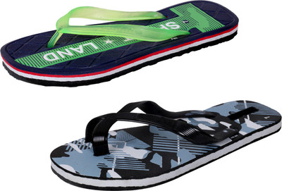 

IndiWeaves StepCare Slippers, Green::black
