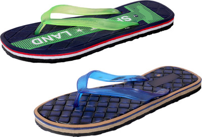 

IndiWeaves StepCare Slippers, Green::blue