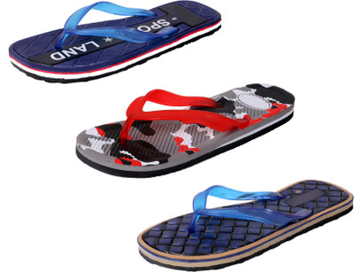 

IndiWeaves StepCare Slippers, Blue::red::blue