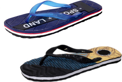

IndiWeaves StepCare Slippers, Blue::black
