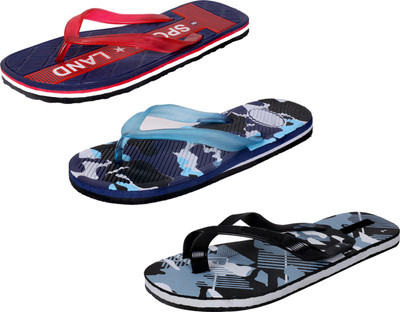 

IndiWeaves StepCare Slippers, Red::blue::black