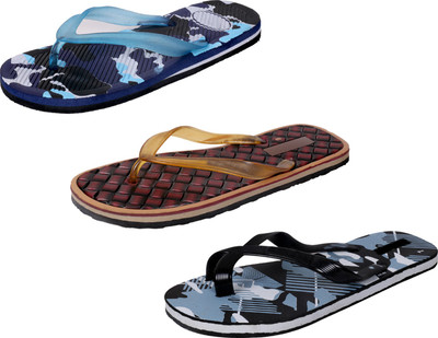 

IndiWeaves StepCare Slippers, Blue::brown::black