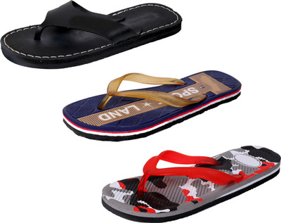 

IndiWeaves StepCare Slippers, Black::brown::red