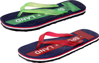 

Indistar StepCare Slippers, Green::red