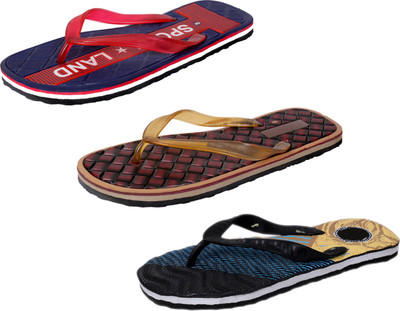 

IndiWeaves StepCare Slippers, Red::brown::black