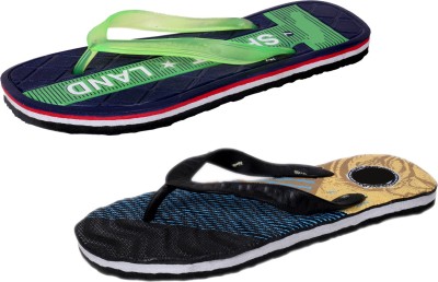 

IndiWeaves StepCare Slippers, Green::black