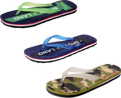 

IndiWeaves StepCare Slippers, Green::blue::multicolor