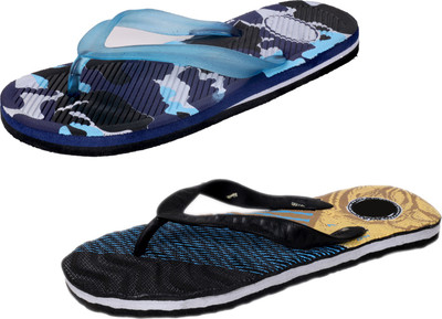 

IndiWeaves StepCare Slippers, Blue::black