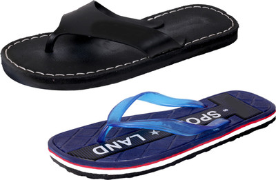 

IndiWeaves StepCare Slippers, Black::blue
