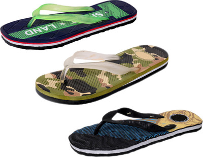 

IndiWeaves StepCare Slippers, Green::multicolor::black