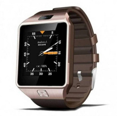 

BODOC Smart Watch Bluetooth V4.0 High Sensitive Capacitive Touch Screen; Perfect Match Technology, 1.54" TFT HD LCD; with Calling function For Android, IOS. Smartwatch(Brown Strap Free Size)