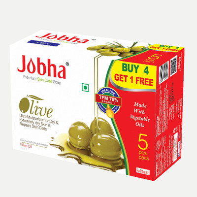 

JOBHA Olive Oil Soap 375g(375 g, Pack of 5)
