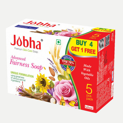 JOBHA Advanced Fairness Soap 375g(375 g, Pack of 5)
