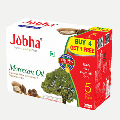

JOBHA Moroccan Oil Soap 375g(375 g, Pack of 5)