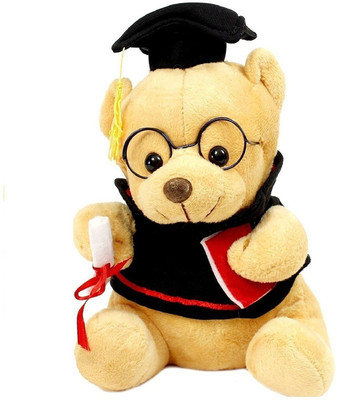 

HRDecoration Musical Stuffed Teddy Bear, (Brown) - 25 cm(black and white)