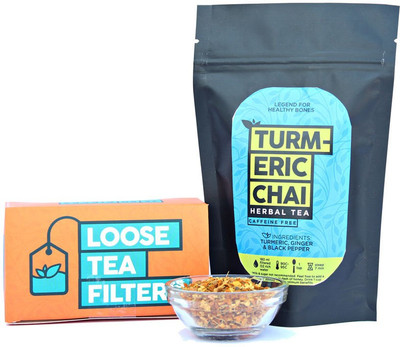 

The Tea Trove Turmeric Tea for Cough & Cold Turmeric Herbal Tea Pouch(50 g)