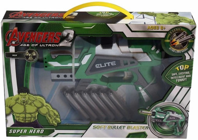 

Dhawani Super Heroes Soft Bullet Blaster Toy(Green)