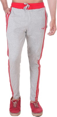 Vego Self Design Men Grey Track Pants