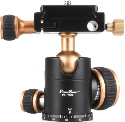 

Power Smart PST30L 360 Swivel Ball Head 1/4" Screw Mount for DSLR Camera Tripod Ballhead Stand Tripod Heads Tripod(Black, Supports Up to 3000 g)