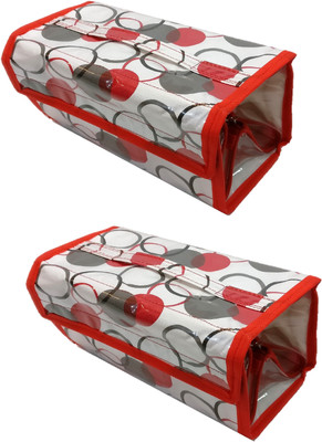 

Addyz Pack of 2 Pieces 4 Slots Roll n go Cosmetic Accessories Make up kit Toiletry Folder Pouch Box Vanity box Cosmetic Vanity Box(Multicolor)