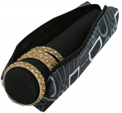 

Kuber Industries Rexine Single Roll Bangle Box (KI12763) Vanity Box Vanity Box(Black)