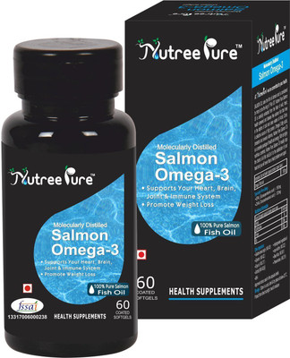 

Nutree Pure Nutree Pure Omega-3 Fish Oil 1000 mg - 60 Soft Gel Capsules(1000 mg)