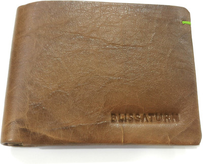 

BLISSATURN Men Brown Genuine Leather Wallet(3 Card Slots)