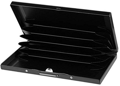 

House of Quirk Men Black Plastic Card Holder(6 Card Slots)