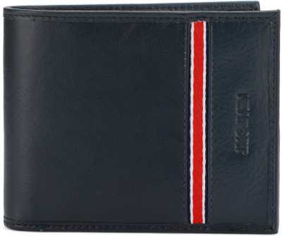 

Newport Men Blue Genuine Leather Wallet(4 Card Slots), Navy
