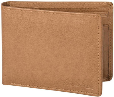 

Hidedge Men Tan Artificial Leather Wallet(9 Card Slots)
