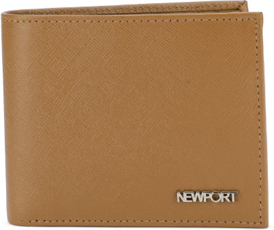 

Newport Men Tan Genuine Leather Wallet(4 Card Slots)