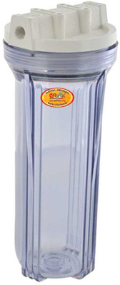 

Orange Pre Filter Bowl 10" for all type RO water purifier (Transparent) Wound Filter Cartridge(+, Pack of 1)