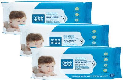 

MeeMee Baby Wet Wipes Pack of 3(216 Pieces)