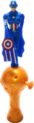 ClueSteps Action Figure of 1 Flying Super Hero Captain America(Multicolor)