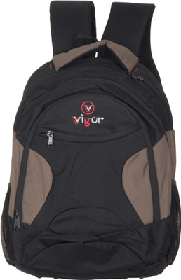 

Vigor LAPTOP M-1 BG 30 L Laptop Backpack(Black, Beige), Red & white