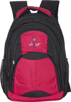

Vigor A SHAPE 25 L Backpack(Black, Red), Red & white